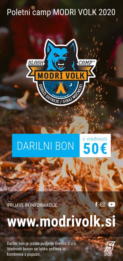 DARILNI BON ZA CAMP MODRI VOLK